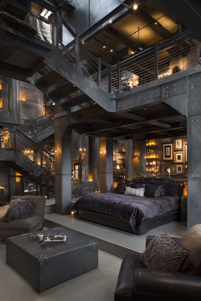 Loft Bedroom Dramatic Vertical Space