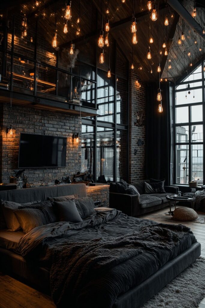 Loft Bedroom Dramatic Vertical Space