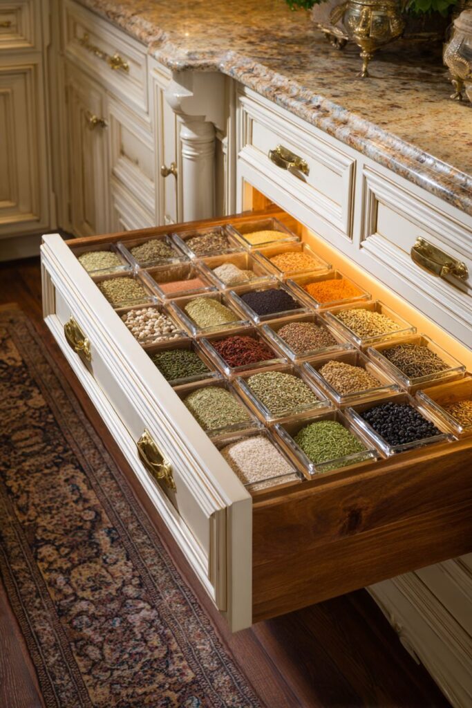 Organized Spice Storage Innovation