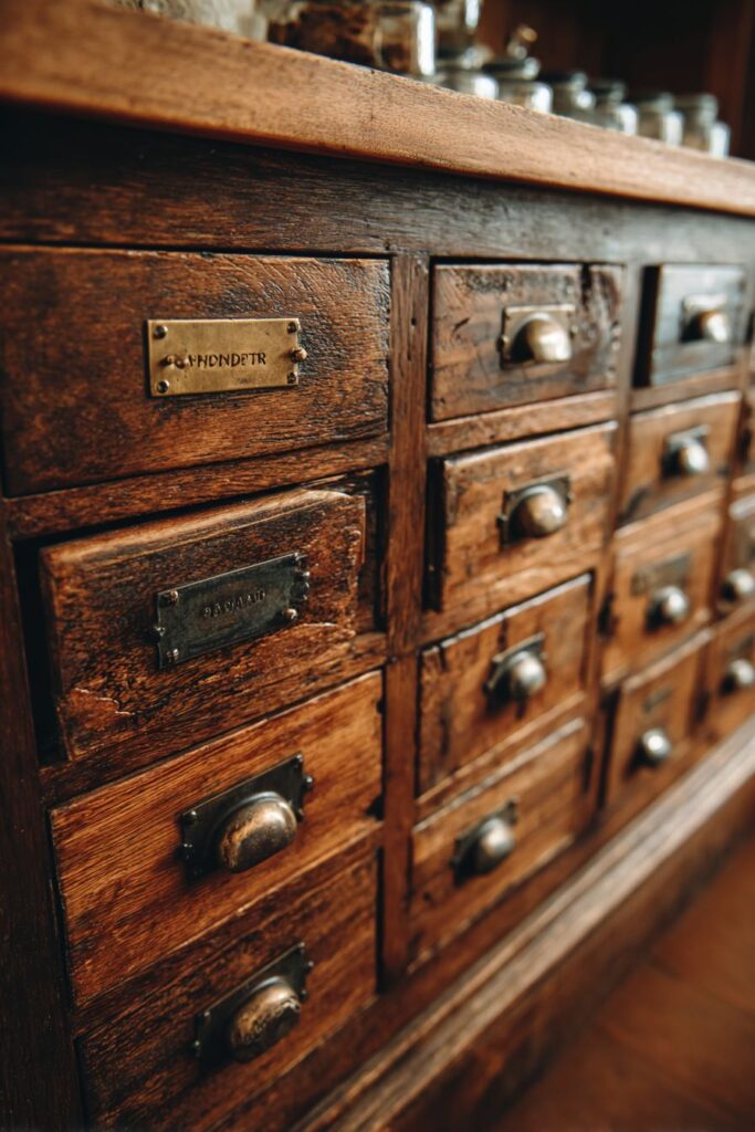 Classic Apothecary Spice Cabinet