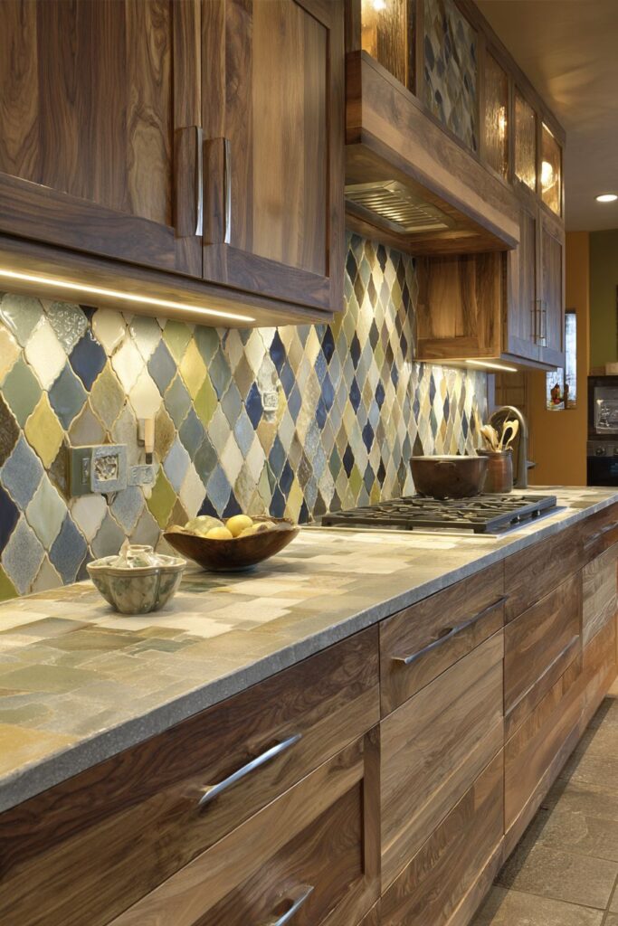 Artisanal Tile with LED Integration