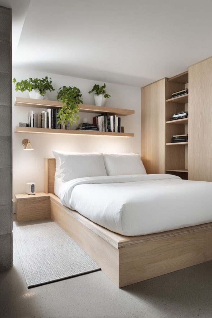 Scandinavian-Inspired Basement Bedroom Retreat