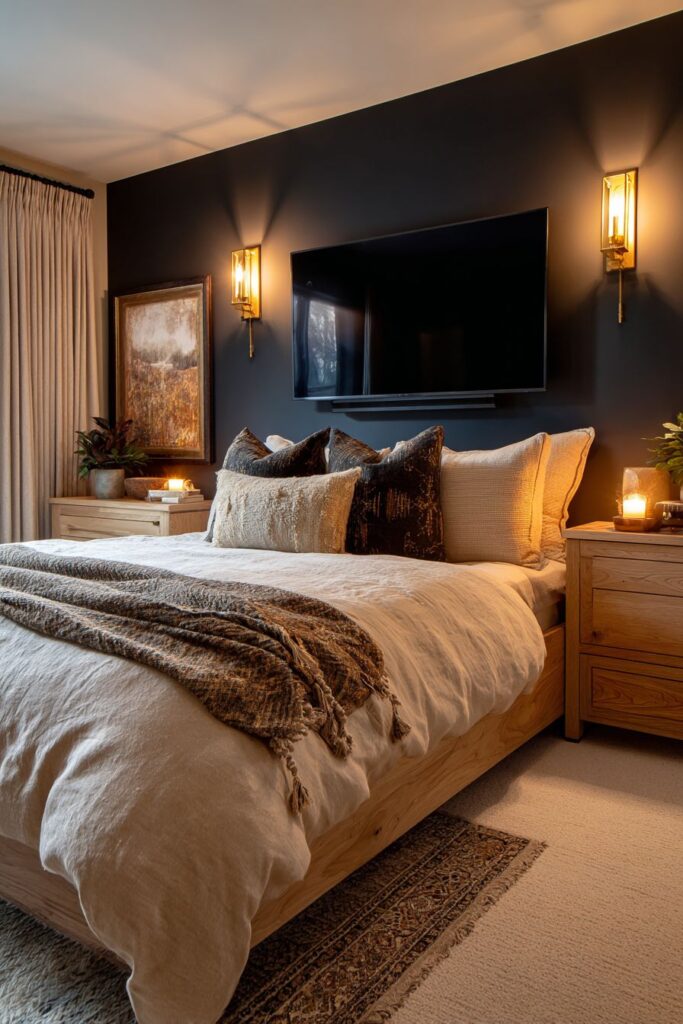 Cozy Contrast and Warmth