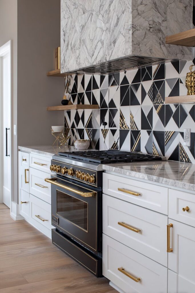 Bold Geometric Tile Statement