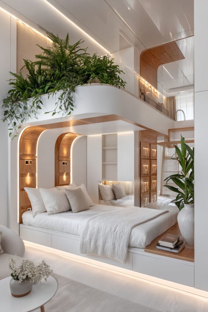 Vertical Living Loft Bed Design