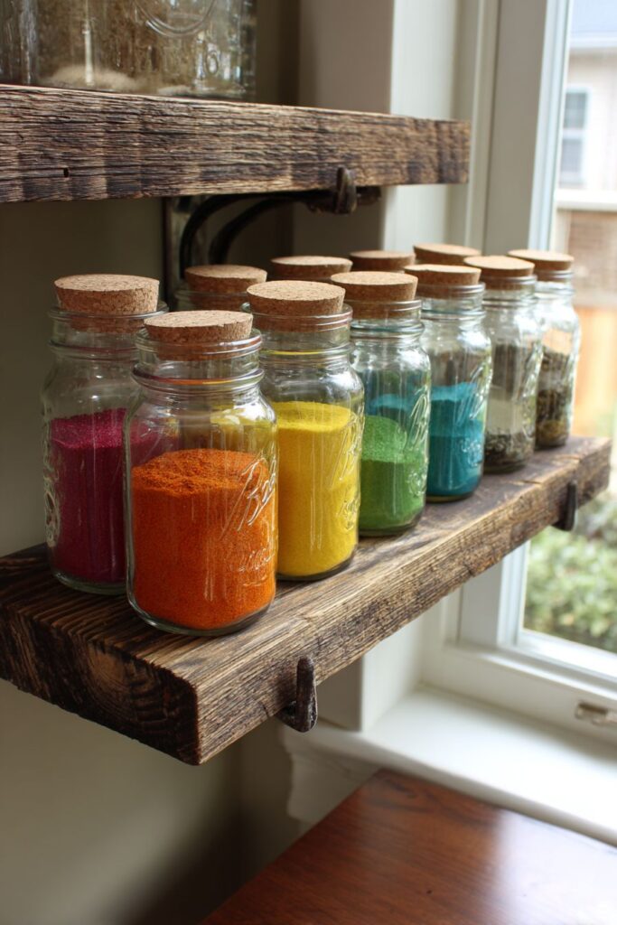 Rustic Barnwood Floating Shelves Charm