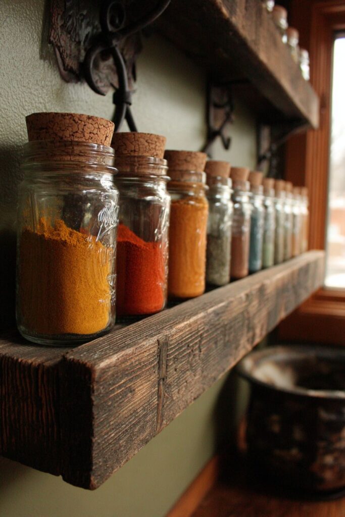 Rustic Barnwood Floating Shelves Charm