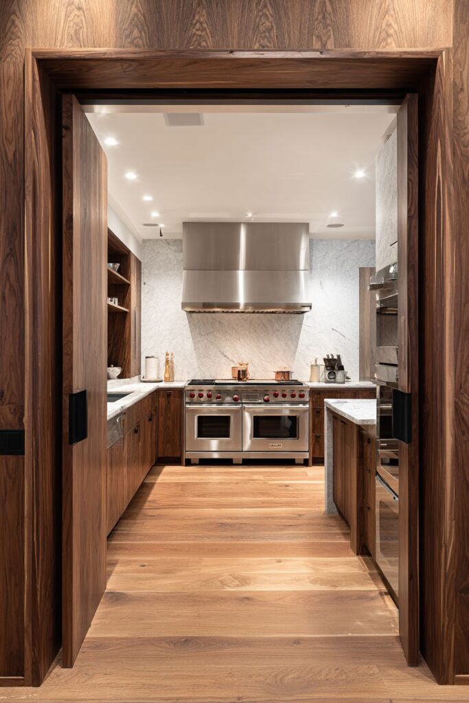 Butler's Pantry Connection with Hidden Luxury