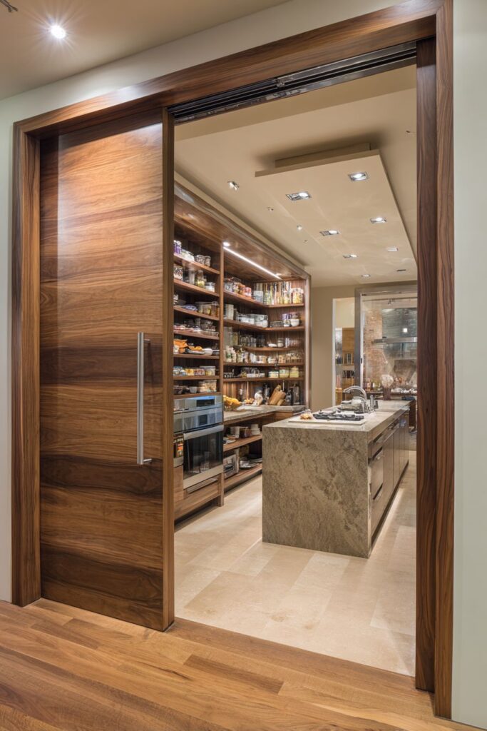 Butler's Pantry Connection with Hidden Luxury