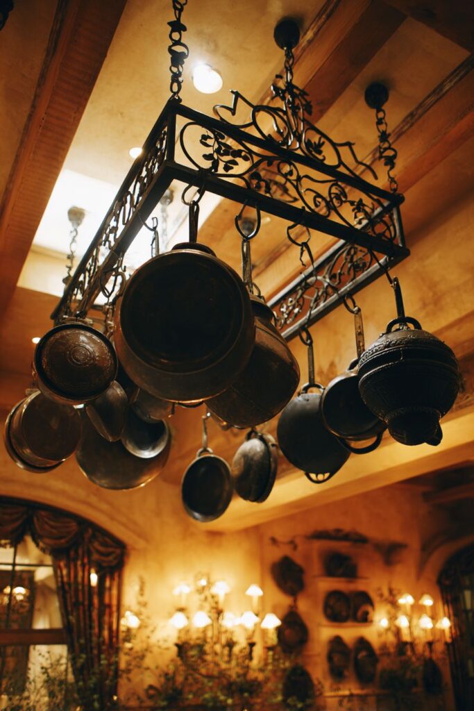 Functional Pot Rack Craftsmanship