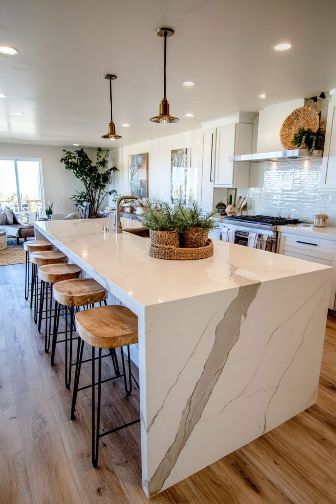 Waterfall Edge Island Centerpiece