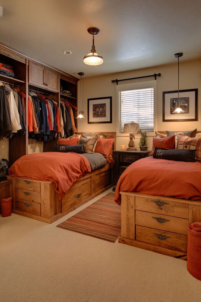 Platform Beds with Integrated Storage
