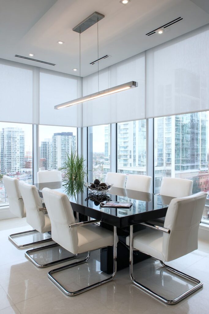 Sleek Monochromatic Modern with City Views