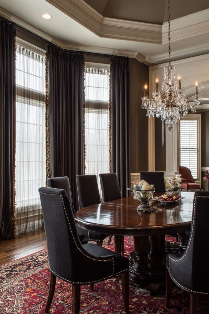 Traditional Mahogany Grandeur