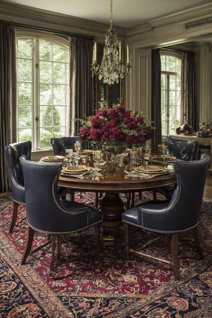 Traditional Mahogany Grandeur