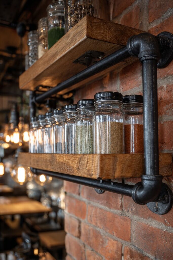 Industrial Black Iron Framework