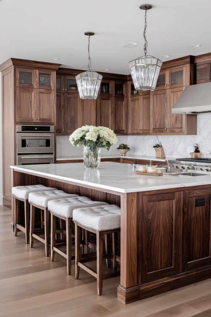 Luxury Two-Toned Walnut Elegance