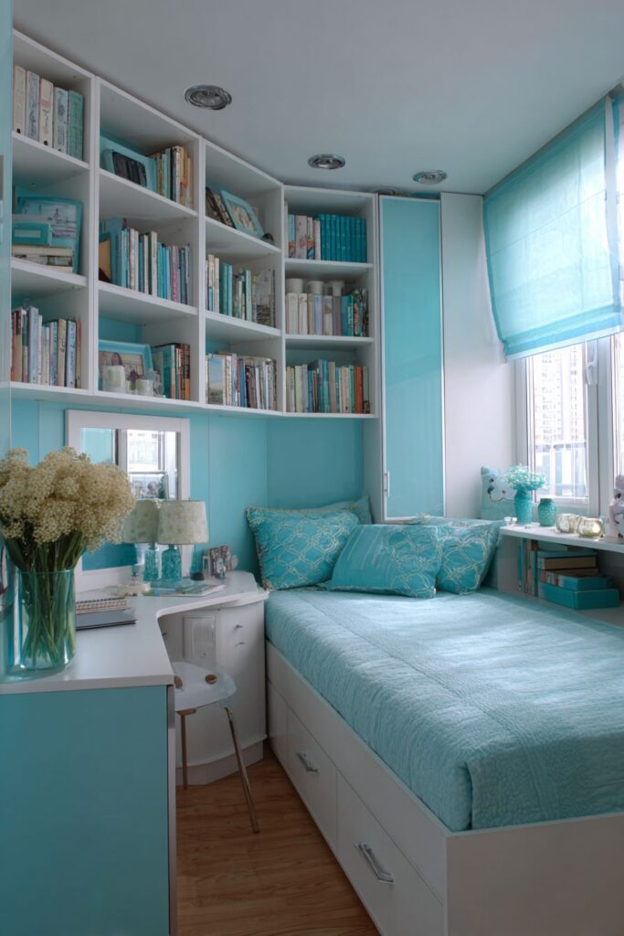 L-Shaped Corner Bed Layout