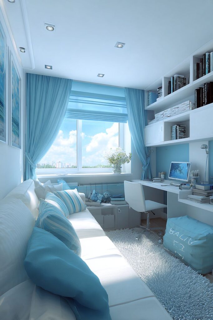 L-Shaped Corner Bed Layout