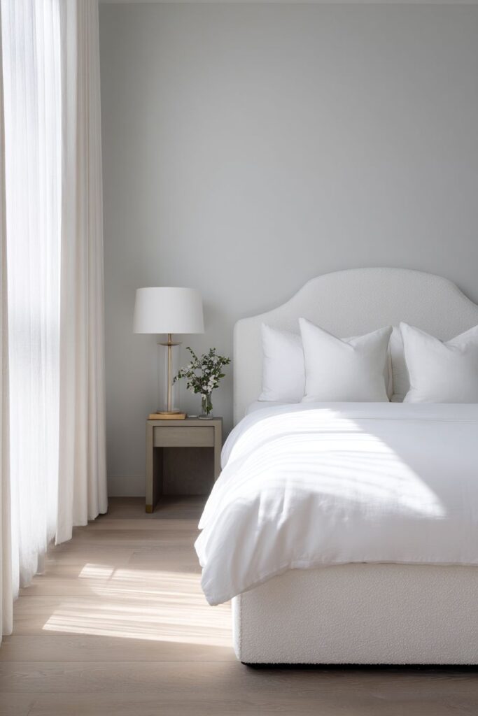 Scandinavian Arched Boucle Minimalism