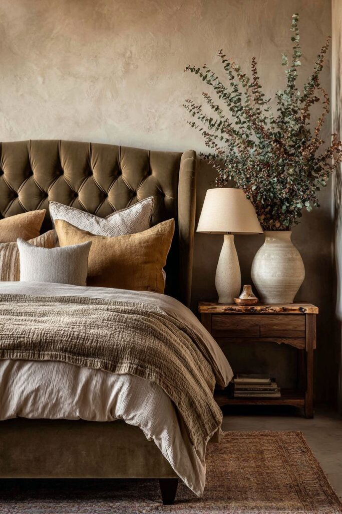 Tufted Luxury with Rich Velvet Accents