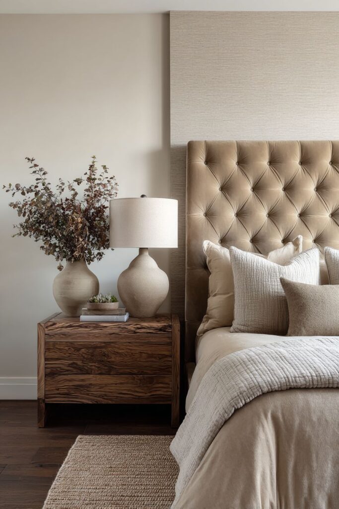 Tufted Luxury with Rich Velvet Accents