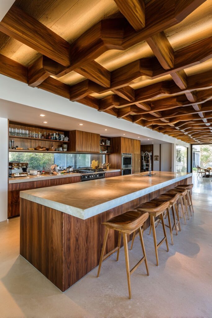 Architectural Drama with Exposed Beam Ceiling
