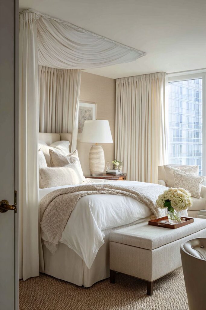 Luxurious Canopy Bed Romance