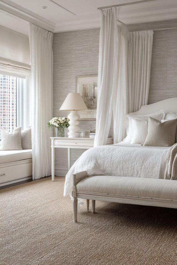 Luxurious Canopy Bed Romance