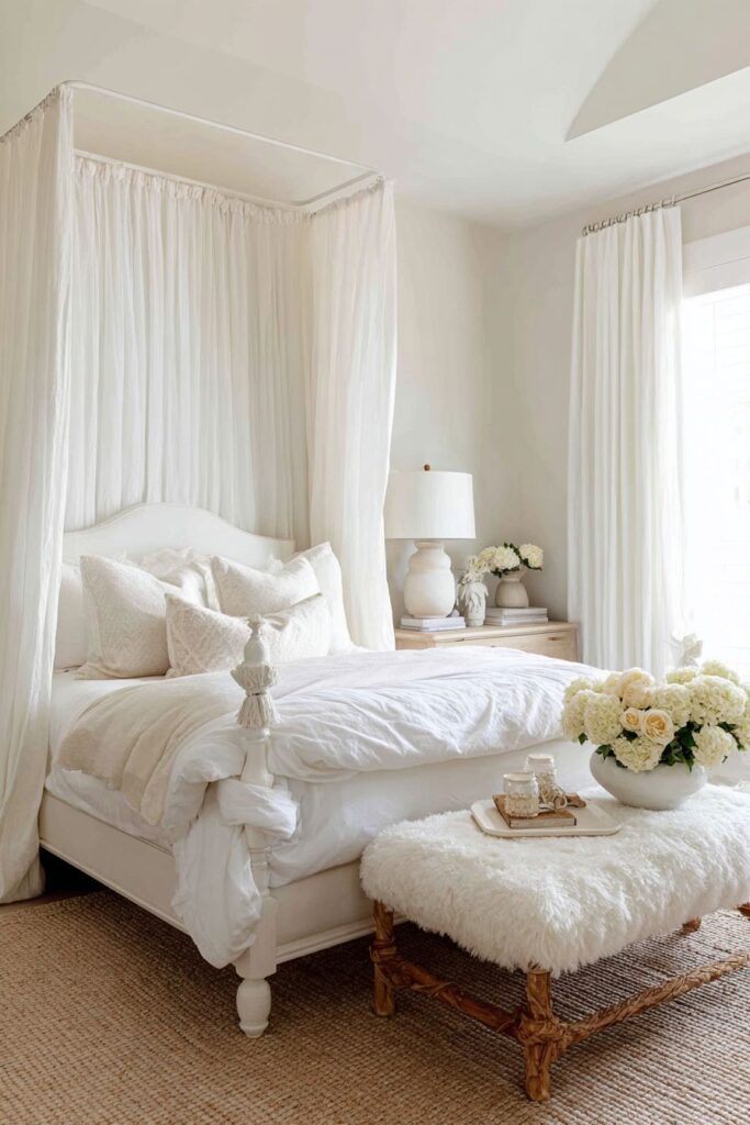 Luxurious Canopy Bed Romance