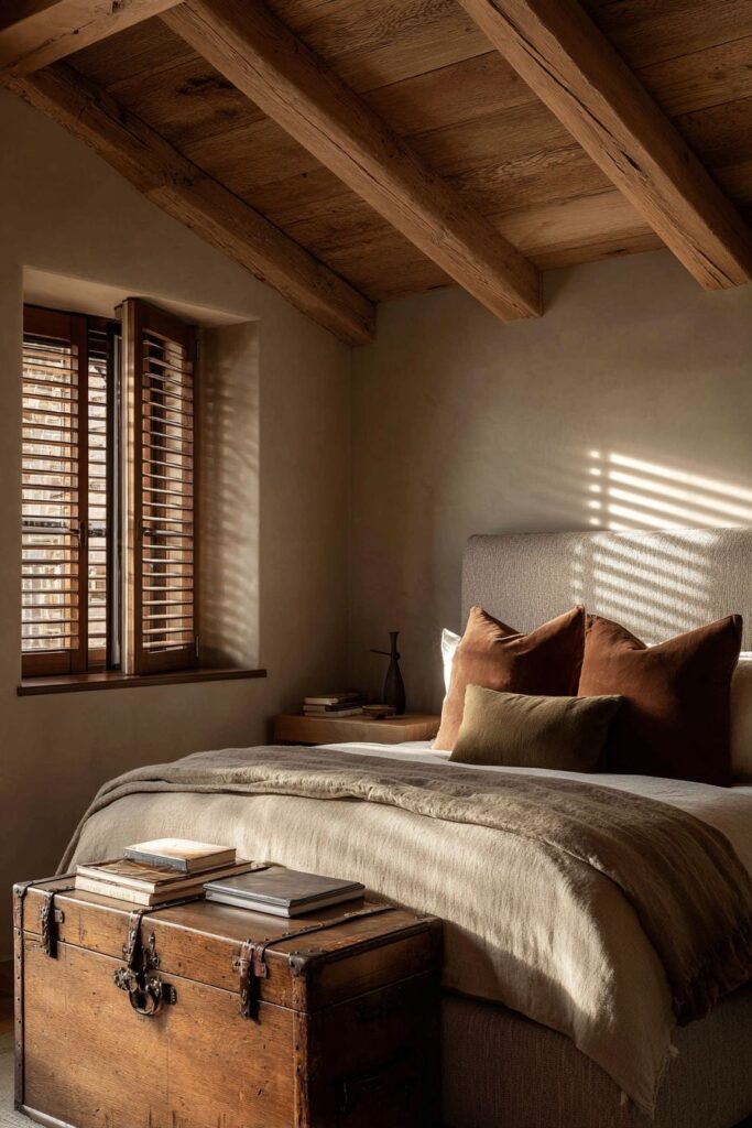 Rustic Sophistication with Exposed Beam Architecture