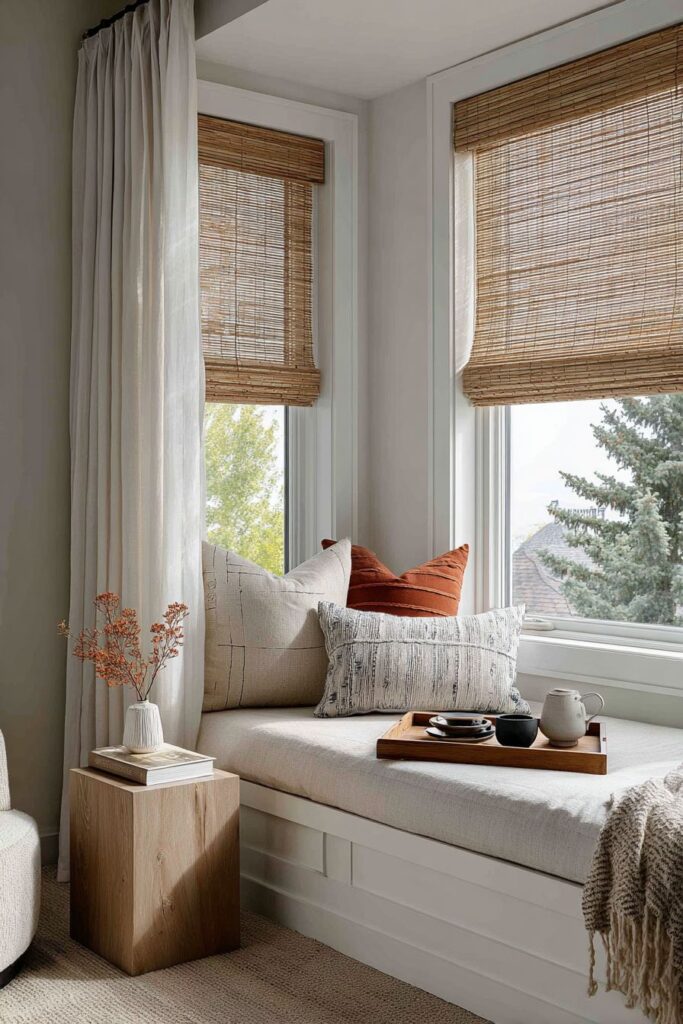 Window Seat Sanctuary with Layered Comfort