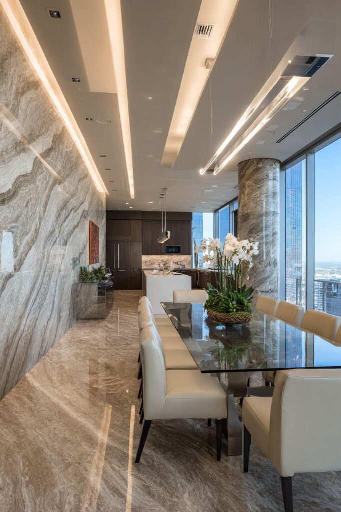 Contemporary Luxury with Sophisticated Materials