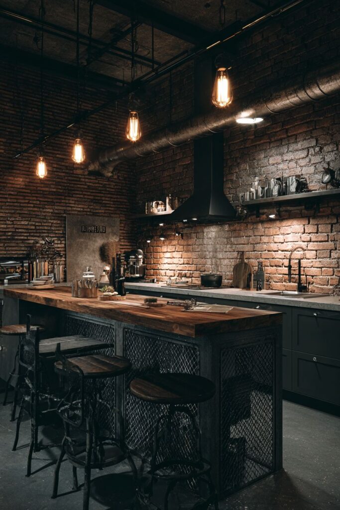 Industrial Urban Loft Kitchen