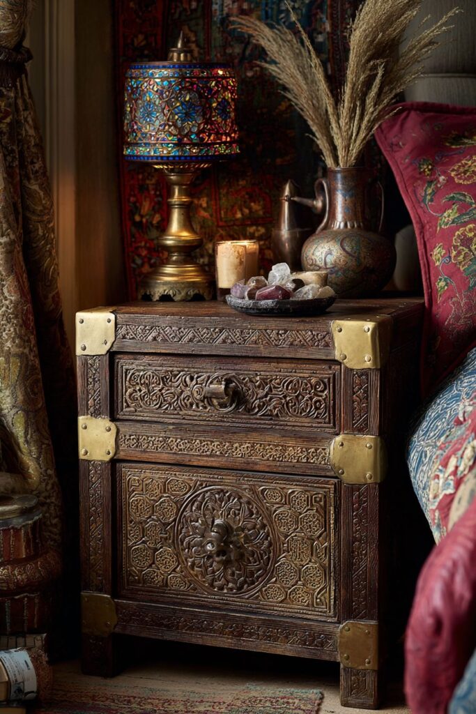 Bohemian Carved Wood Artistry