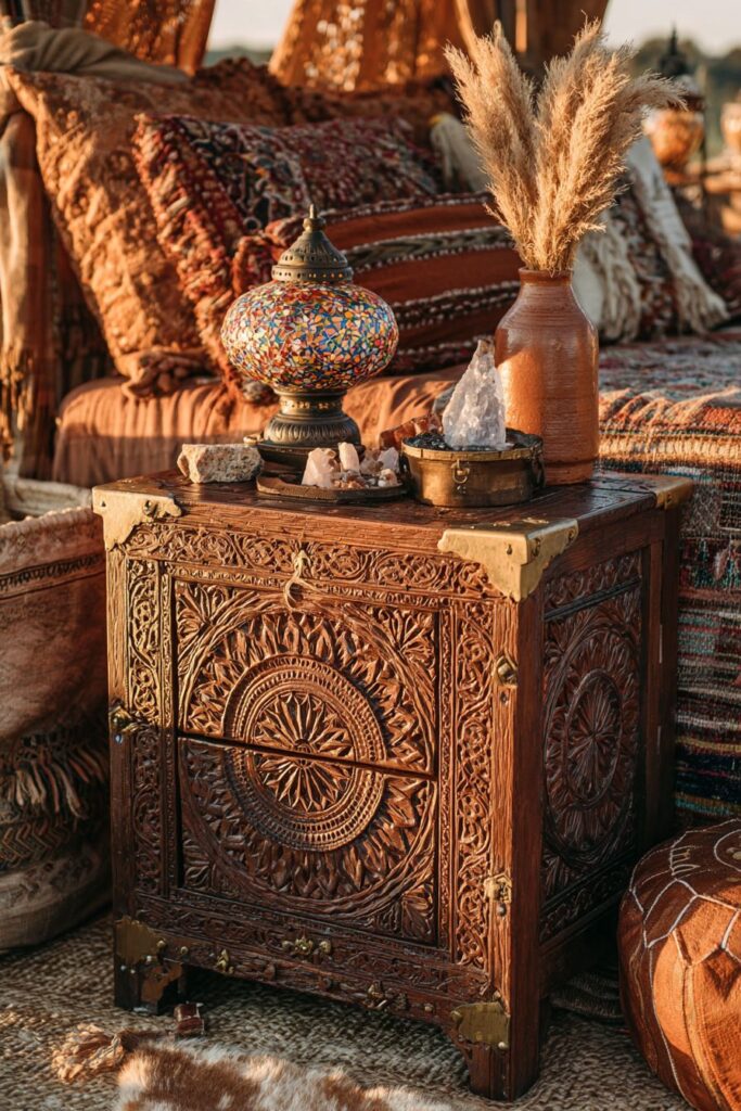 Bohemian Carved Wood Artistry