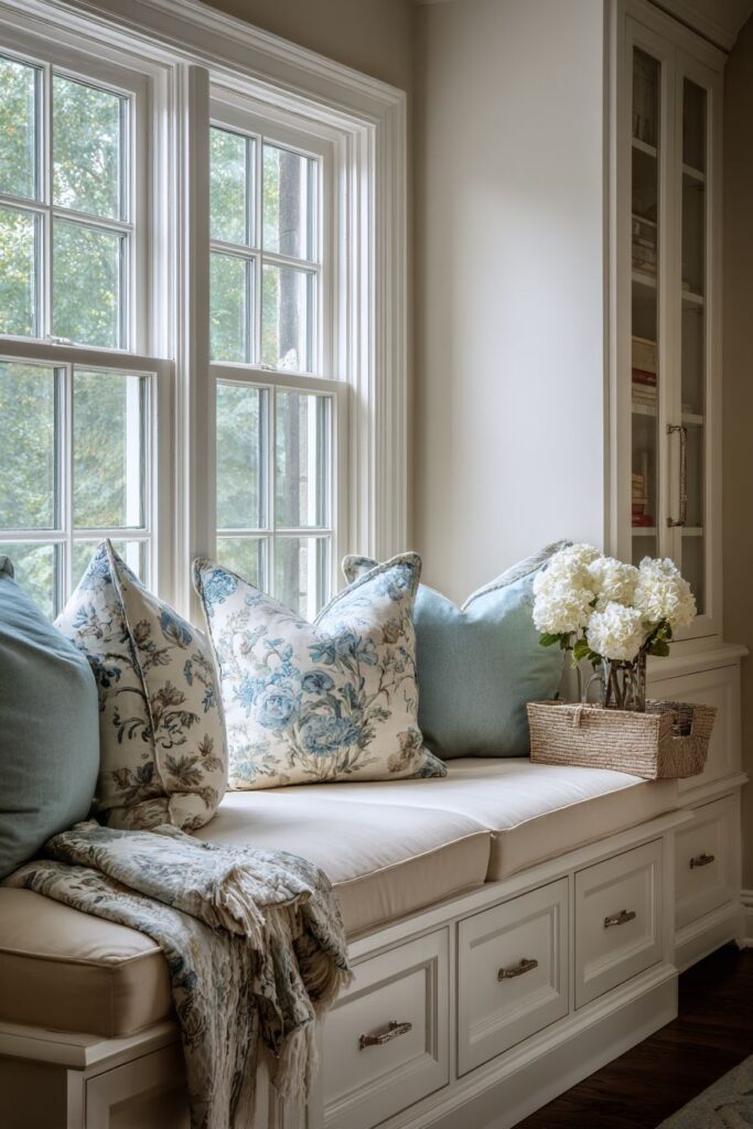 Window Seat Storage for Multi-Functional Comfort