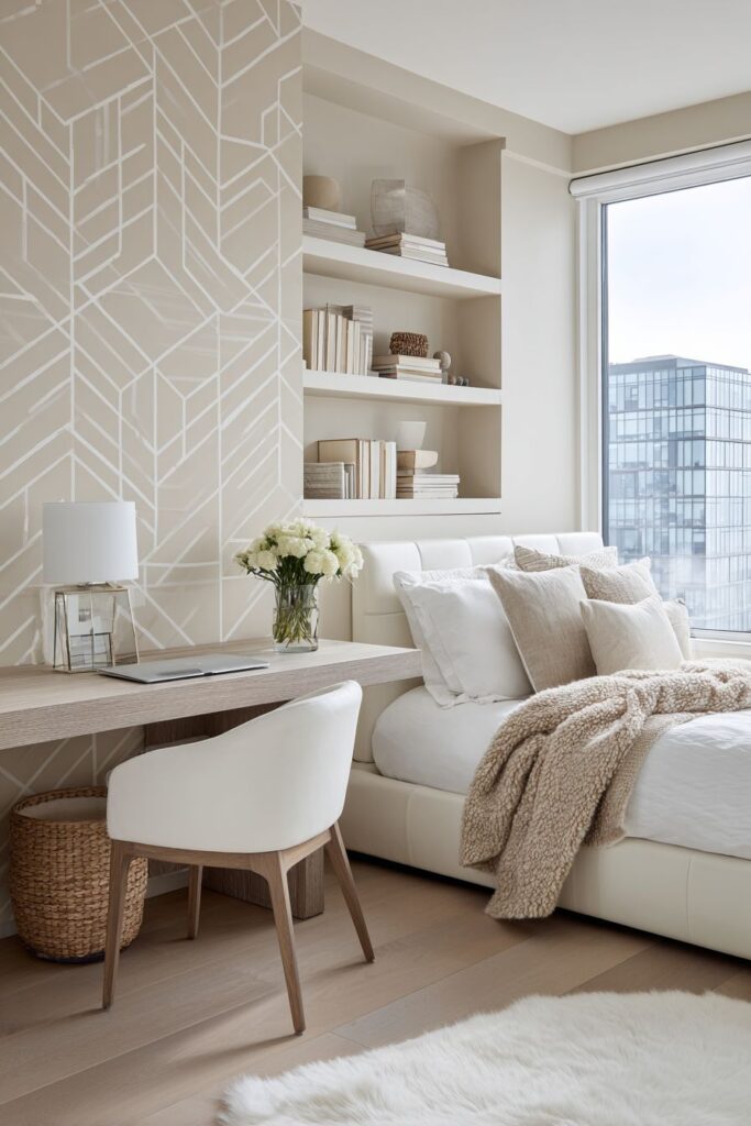 Modern Geometric Statement Wall