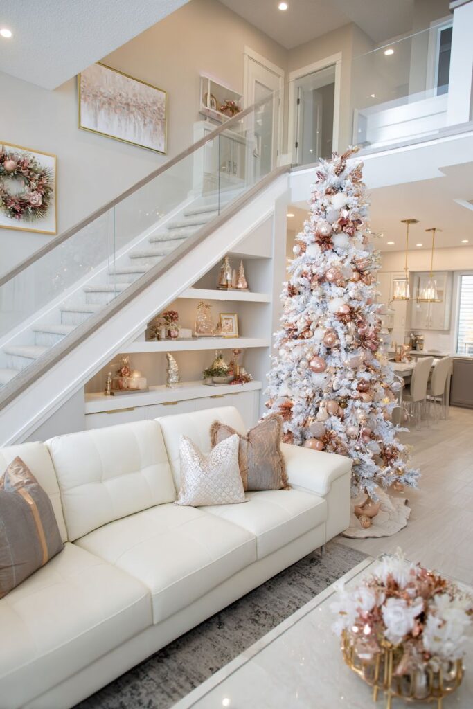 Contemporary Rose Gold Holiday Elegance