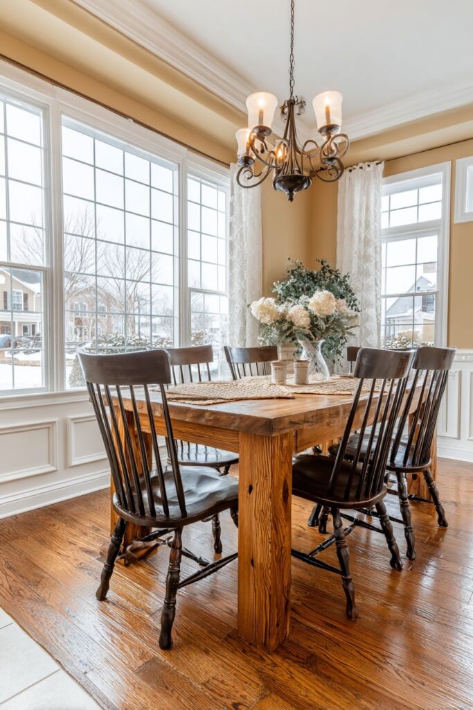 Traditional Farmhouse Colonial Elegance