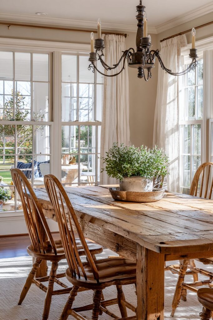 Traditional Farmhouse Colonial Elegance