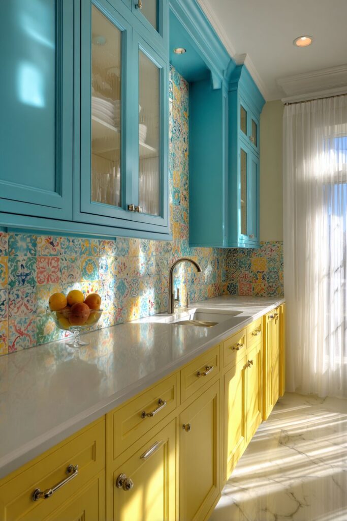 Energetic Two-Tone Cabinet Drama