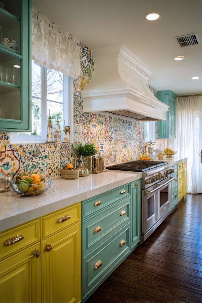 Energetic Two-Tone Cabinet Drama