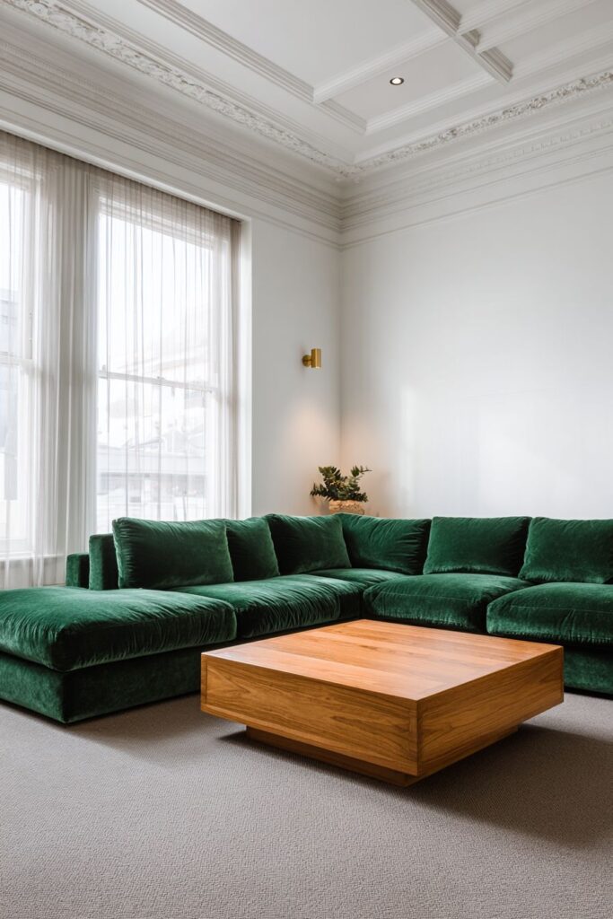 Sophisticated Emerald Velvet Elegance