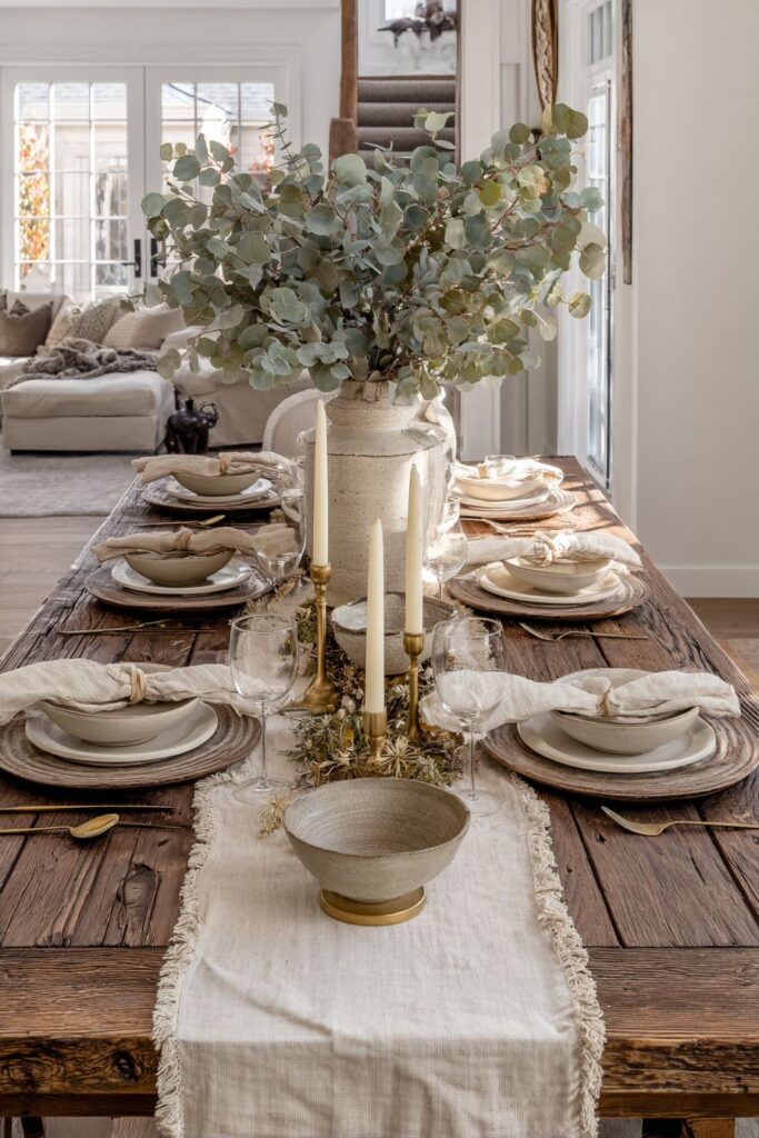Rustic Farmhouse Elegance with Natural Textures