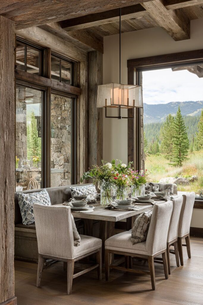 Rustic Farmhouse Dinner Table