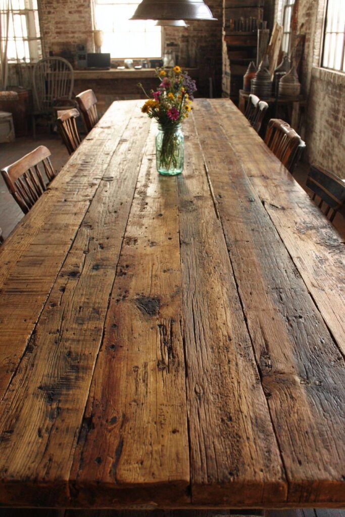 Rustic Farmhouse Dinner Table