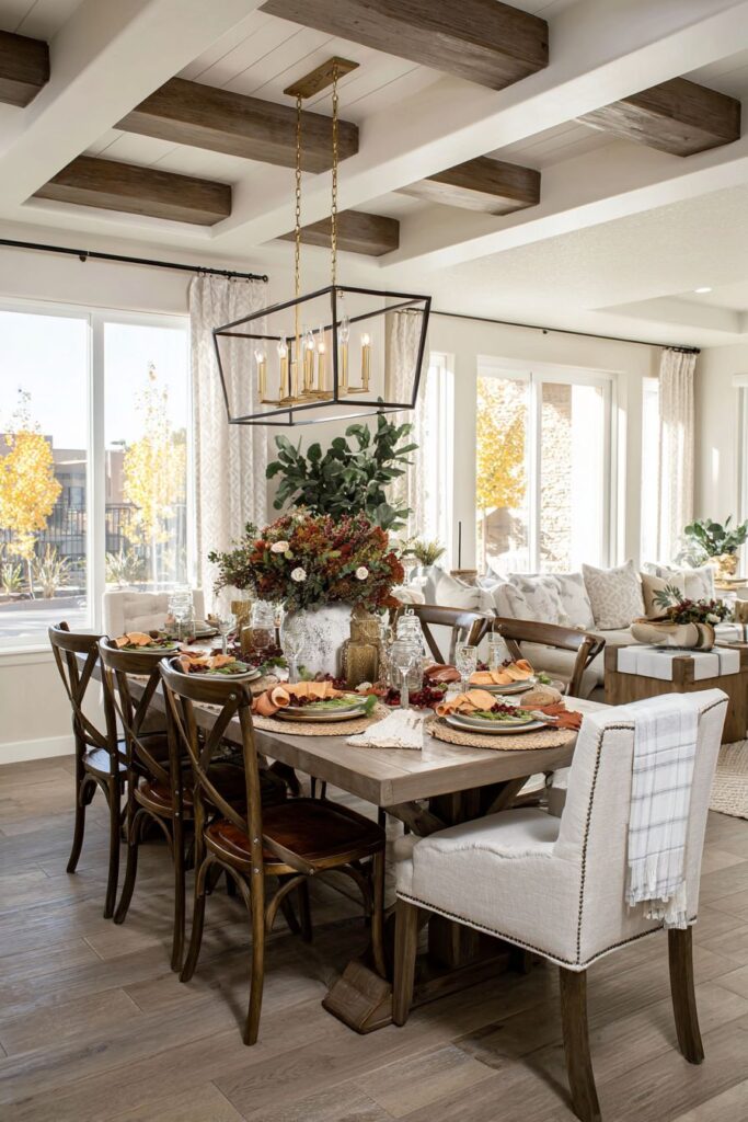 Rustic Farmhouse Dinner Table