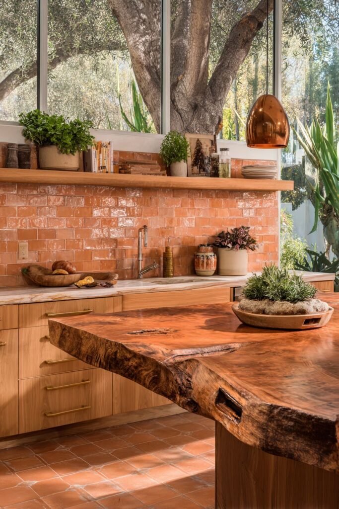 Terracotta Warmth with Honey Oak Harmony