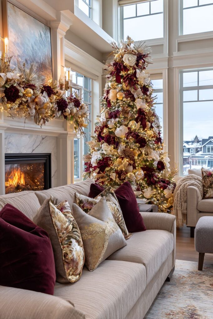 Sophisticated Fraser Fir Christmas Tree Display